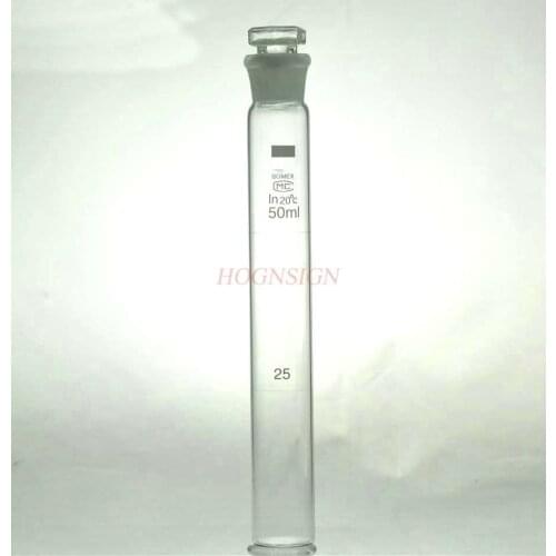 Colorimeter tube 50ml cuvette with stopper glass chemical instrument laboratory consumables utensil