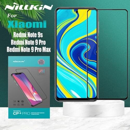 Nillkin for Xiaomi Redmi Note 9 Pro MAX 9s Tempered Glass Screen Protector Full Coverage Clear Safety Glass on Redmi Note 9 Pro