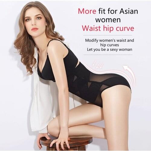 Womens Slimming Body Shaper Waist Trainer Slimming Underwear Recovery Slimming Shaper Corrective Plus Size Shapewear For Lady