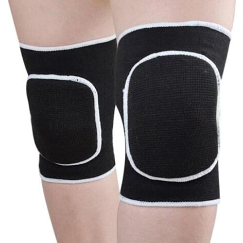 1 Pair Sponge Knee Support Stretch Brace Sports Protection Knee Football Volleyball Cycling Outdoor Activity Thickened Kneepads