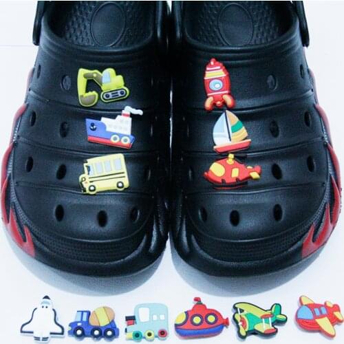 1Pcs Car Shoes Accessories Decoration Rocket Sandals Decorations Accessories for Croc Jibz Shoe Charms
