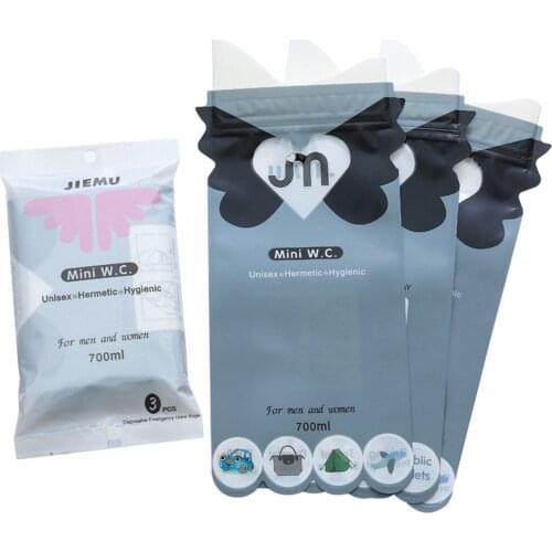 4x Travel Urinal Toilet Traffic Jam Emergency Disposable Urinal Traffic Jam Emergency Toilet Vomit Bags for Men Women Kids