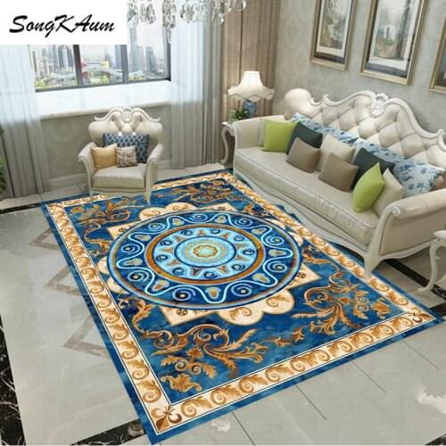 SongKAum Retro Creativity Flannel Large Carpets child Non-slip Tatami customizable Mats Bedroom Home Lving Room Rug
