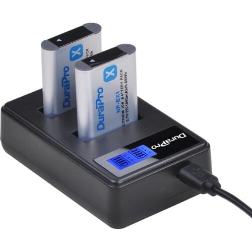 For Sony 1860mAH NP-BX1 NP BX1 Battery Charger Set For Sony DSC-WX500 IV RX10 II HX300 WX300 RX100 HDR-AS15 CX240E MV1 Camera