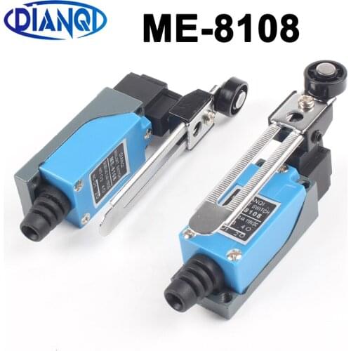 ME-8108 Rotary Lever 1NO+1NC Momentary Limit Switch Rotary Adjustable Roller Mini Limit Switches TZ-8108 AC250V 5A NO NC