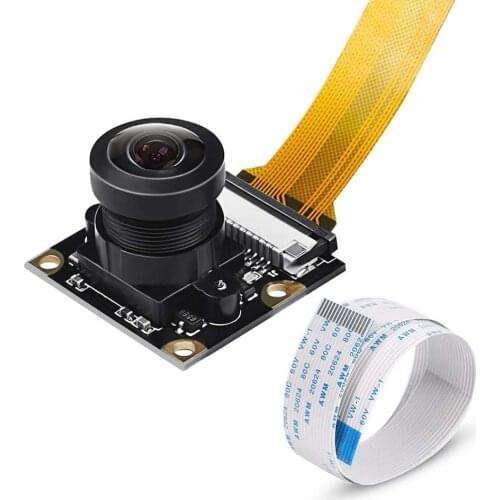 Raspberry Pi Zero Camera Module 160 FOV 5MP Fisheye Lens Camera Wide Angle 160 Degree OV5647 1080P Sensor HD Video Webcam