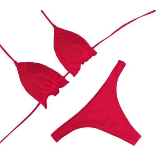 US Leopard Women Sexy Bikini Swimming Costumes Swimwear Beachwear Bathing Suit