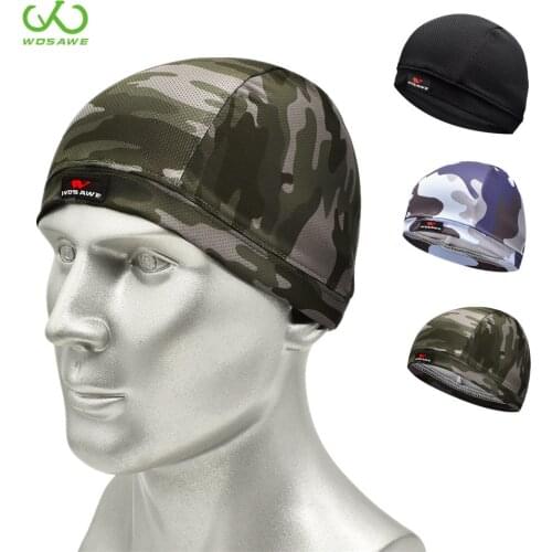 WOSAWE Breathable Thin Motorcycle Helmets Inner Caps Layer Anti-Sweat Motocross Racing Ski Cycling Under Helmet Lining Hat Adult