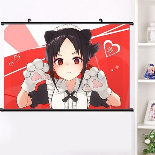 Japanese Anime Kaguya-sama: Love Is War Shinomiya Kaguya Wall Scroll Poster Manga Wall Hanging Poster Home Decoration 40*60cm
