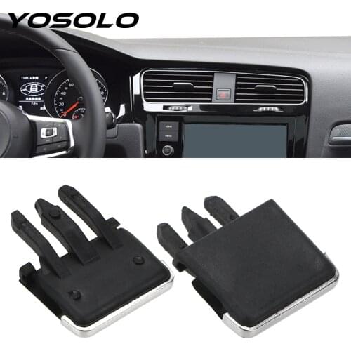 YOSOLO 1Pair Black Air Vent Louvre Blade Universal Slice Clip Car Air Conditioning Leaf Adjust Clips For Toyota Corolla