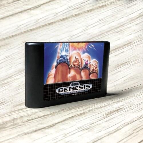 Jewel Master - USA Label Flashkit MD Electroless Gold PCB Card for Sega Genesis Megadrive Video Game Console