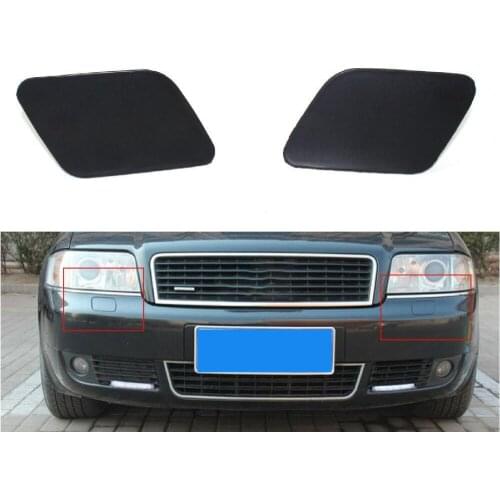 1Pair Self-adhesive Car Headlight Washer Cover 4B0 955 276 D/4B0 955 275 D for Audi A6C5 02-05