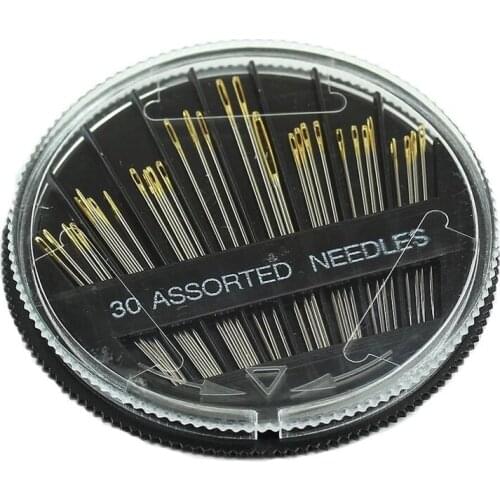 30PCS Assorted Hand Sewing Needles Embroidery Mending Craft Quilt Sew Case