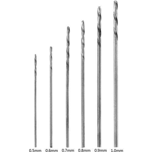 60Pcs/Set 0.5-1.0mm Micro HSS Steel Twist Drill Bit Set Tool Shank -Y103