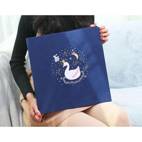 Paste Baby Growth Memorial Album Embroidery Album This Album Diy Handmade Album 20 Pages Large Capacity 5 Inch 6 Inch 7 Inch