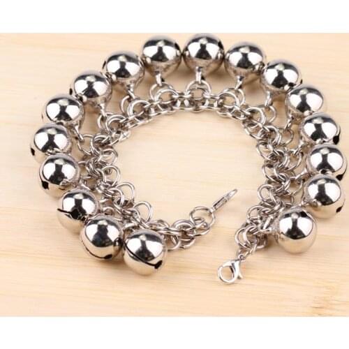 Individualization Circles Bracelet Copper bell chain circles bracelet for Adult dance perform