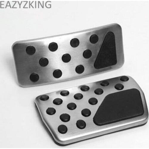 Stainless steel car styling Gas Brake pedal cover AT case For Dodge Journey Durango/For Jeep compass Patriot/For Fiat Freemont