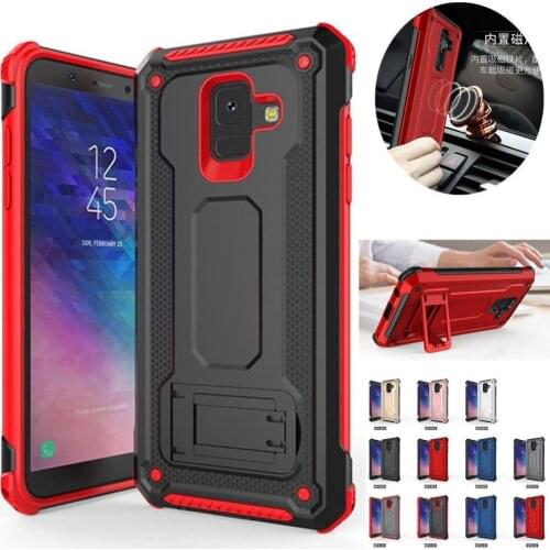 For Samsung Galaxy A6 A8 2018 Plus Case Shockproof Kickstand Magnetic Cover For Samsung A6 A8 Plus 2018 A6+ A8+ A6plus Fundas