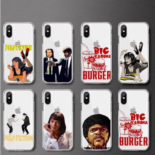 Pulp Fiction Greatest movie ever made Phone Case Transparent soft For iphone 5 5s 5c se 6 6s 7 8 11 12 plus mini x xs xr pro max