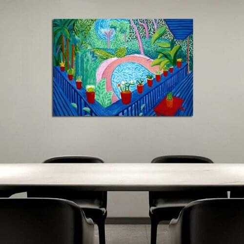 David Hockney Beautiful Artwork Canvas Painting Poster Prints Marble Wall Art Painting Decorative Picture Modern Home Decoration