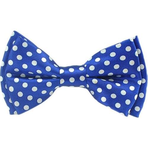 White Spots Bowtie BoyS GirlS Kids Children "Polka Dot" Tuxedo Formal Dress Bow Tie Butterfly Knot Gift 2020 New Cravat Design