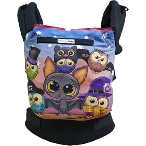 Solomombaby Şaşkın Birds Blue Ergonomic Kangaroo