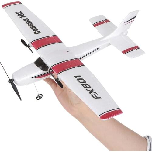 FX801 Airplane Cessna 182 2.4GHz 2CH RC Airplane Aircraft Outdoor Flight Toys for Kids Boys