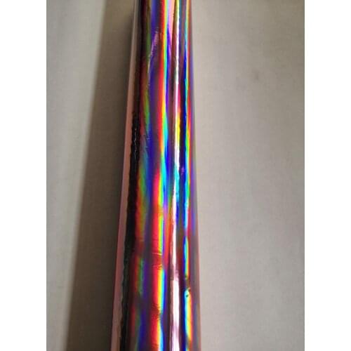 Holographic foil X05 pink plain pattern hot stamping on paper and plastic 64cm x120m