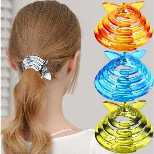 Haimeikang New Acrylic Hair Claw Clips For Women Makeup Hair Styling Barrettes Ladies Girls Crab Clips Claws Hair Accessories