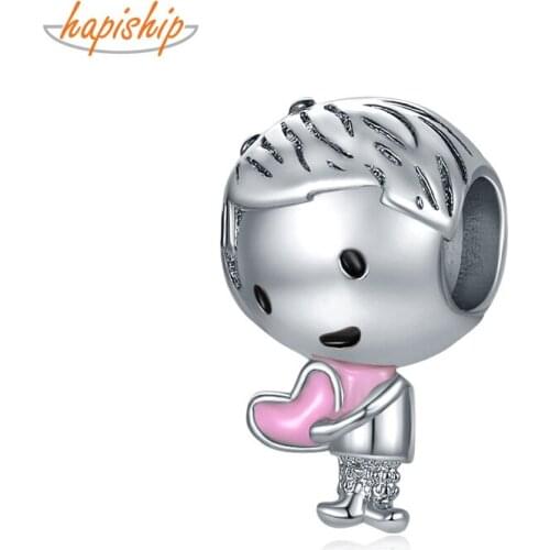 Hapiship 2021 New Original Daisy Fashion Sweet Romantic Boy Girls Charm Beads Fit Bracelet Female DIY Jewelry Making CZ054