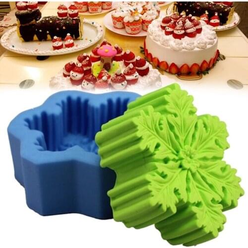 Christmas Snowflake Silicone Soap DIY Mold Handmade Candle Soap Mold 3D Mould Baking Mold