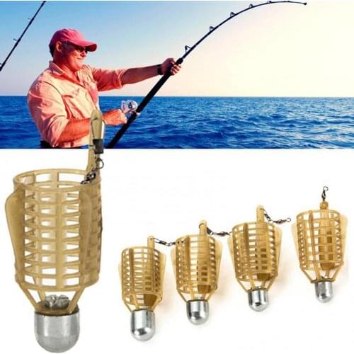 20g/30g/40g/50g 4.2cm Carp Fishing Bait Feeder Lure Holder Trap Fishing Cage Basket Durable Cage Fishing Accessories
