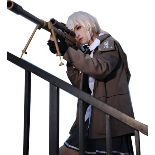 2021 Girls Frontline M200 cos Lop eared rabbit uniform cosplay costume halloween costume Only Overcoat