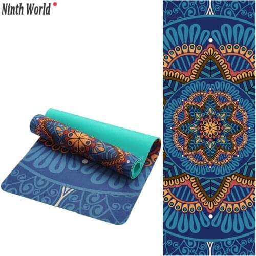 Anti-slip deerskin velvet TPE yoga mat 183*61*0.5 CM sports fitness mat bodybuilding Pilates mat easy to carry