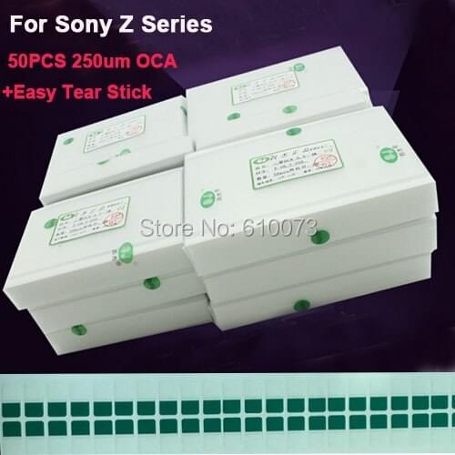 MAIJIEKE OCA glass-lcd film For Sony Xperia Z Z1 Z2 Z3 Z4 Refurbished Screen OCA adhesive Glue for Mitsubishi+Easy Tear Stick