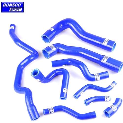 Silicone Intercooler Turbo Radiator Hose Kit For BMW E36 M3 325i 316i 1992~1999 (European) 9Pcs/set Blue Red Black