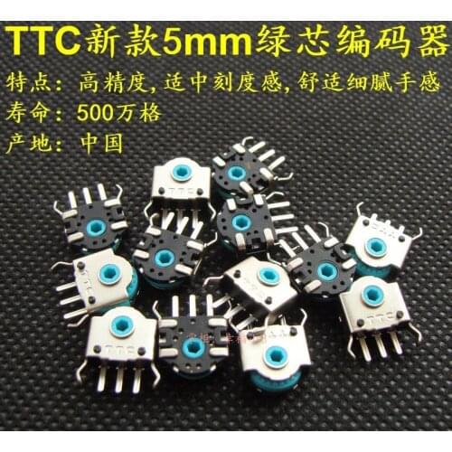 New Arrival 1pc Original TTC 5mm Green Core Mouse Encoder Mouse Scroll Decoder