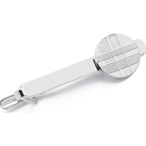 New Fashion Zinc Alloy Tie Clip Silver Color Metal Necktie Tie For Men Party Business Simple Jewelry Accessories The Best Gift