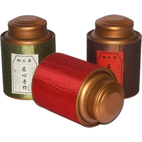 Xin Jia Yi Packaging Silk Paper Gift Box Holiday Large Green Luxe Strong Paper Tube Package Cufflinks Necktie Tea Can with 2 Lid