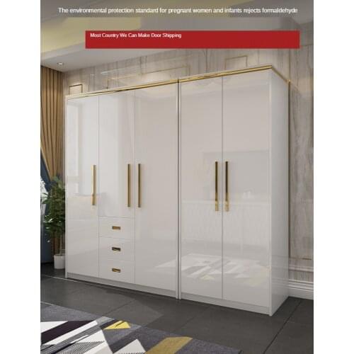 Simple household bedroom wardrobe modern wind paint assembly locker cloakroom wardrobe