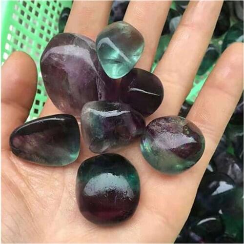 Rainbow Fluorite Tumbled Stones Wholesale Carved Gemstone For Decoration