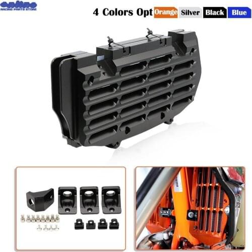 CNC Radiator Grille Grill Protective Guard Cover For 125 250 300 350 400 450 500 EXC EXC-F SX SXF XC XCF XCW XCFW TPI Six Days