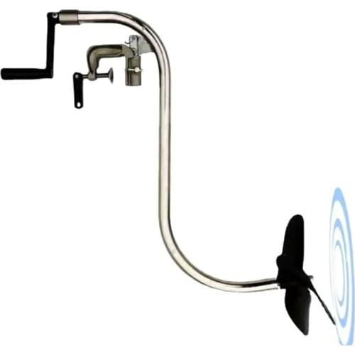 Hand Propeller, Inflatable Fishing Aluminum Plastic Boat, Stern Hook, Silent and Energy-saving Rubber Boat Outboard