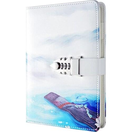 TATCAT A5 Size New Design Lock Diary Leather Locking Journal Writing Notebook Best For Gifts (pen not included) TPN157