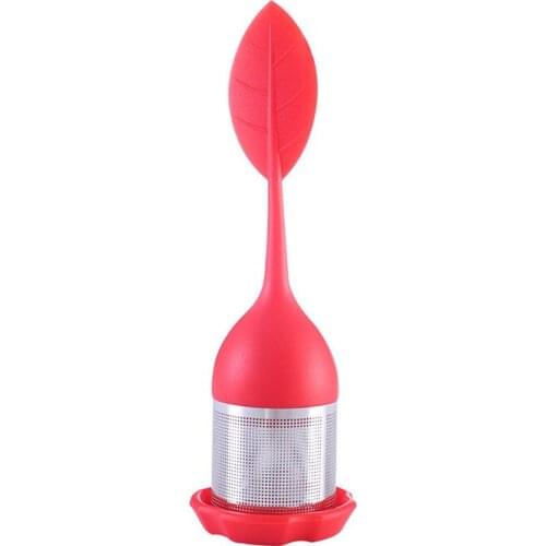 Stainless Steel Fine Mesh Tea Filter Leaf Handle and Tray for all Loose Leaf Tea