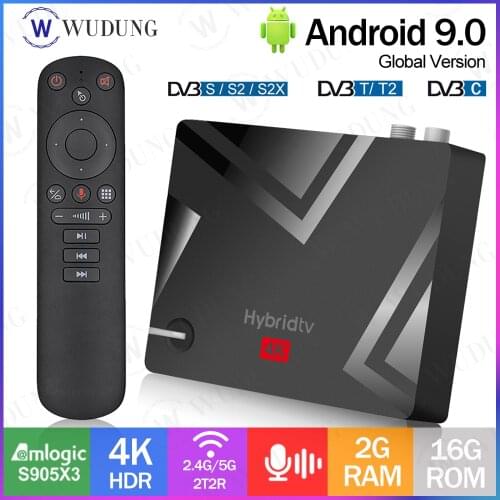 MECOOL K5 TV Box Amlogic S905X3 DVB S2/T2/ Android 9.0 2.4G 5G WIFI Bluetooth 4.1 2GB 16GB Set Top BOX PK K7 TV BOX