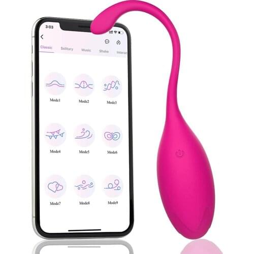 Smart APP Wireless Remote Control Vibrator Vaginal Shrinking Ben Wa Kegel Ball G Spot Vibrating Egg Adult Sex Toys For Women