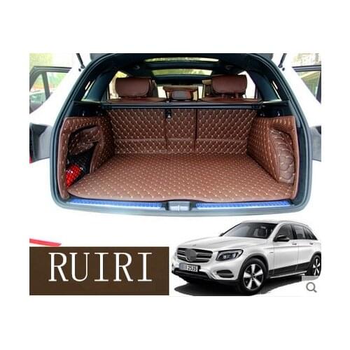 High quality! Special trunk mats for Mercedes Benz GLC 2018-2015 waterproof boot carpets cargo liner for GLC 2016,Free shipping