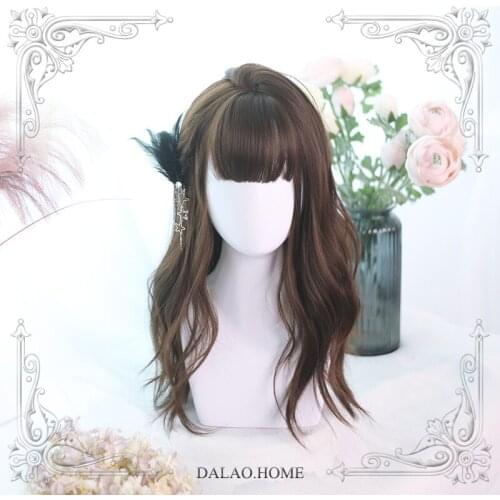 High Quality Japanese Soft Girl Lolita Big Wave Long Curly Wig Costume Party