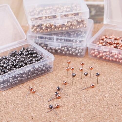 400 Pcs Colorful Assorted Push Pins Drawing Cork Board Nails Photo Wall Office School Supplies